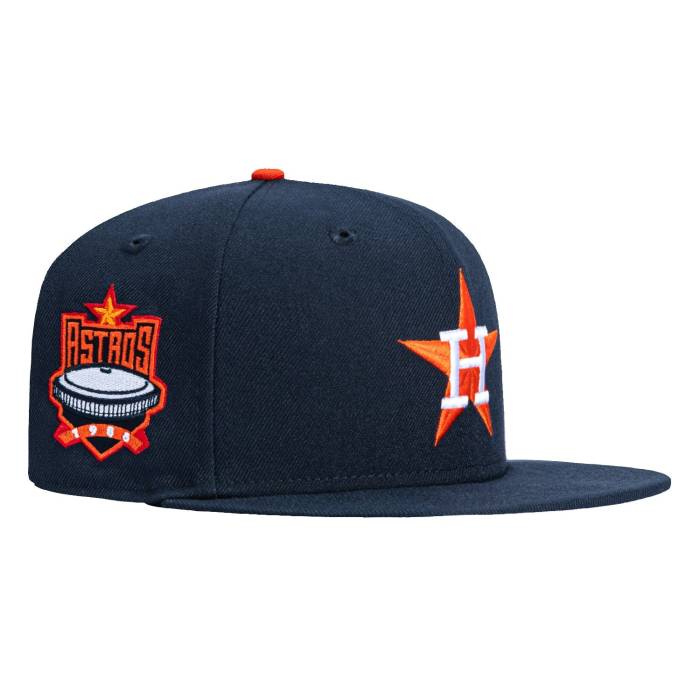【★百貨店SALE★6/11真夜中2時迄】ニュー内鰓 New Era 【 59Fifty Houston Astros 1986 Stadium Patch Hat Men Navy 】 ヒューストン アストロズ 競技場 メンズ 紺色 米国海軍