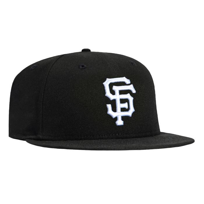 【★百貨店SALE★6/11真夜中2時迄】ニュー内鰓 New Era 【 59Fifty San Francisco Giants Hat Men Black / White 】 ジャイアンツ メンズ 黒いこと 黒いこと 白いこと 白いこと