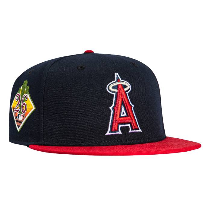 【★百貨店SALE★6/11真夜中2時迄】ニュー内鰓 New Era 【 59Fifty Los Angeles Angels 2026 Arizona Spring Training Patch Hat Men Navy / Red 】 angels エンジェルス アリゾナ Spring 春月 形づくる メンズ 紺色 米国海軍 Red 赤・赤いこと