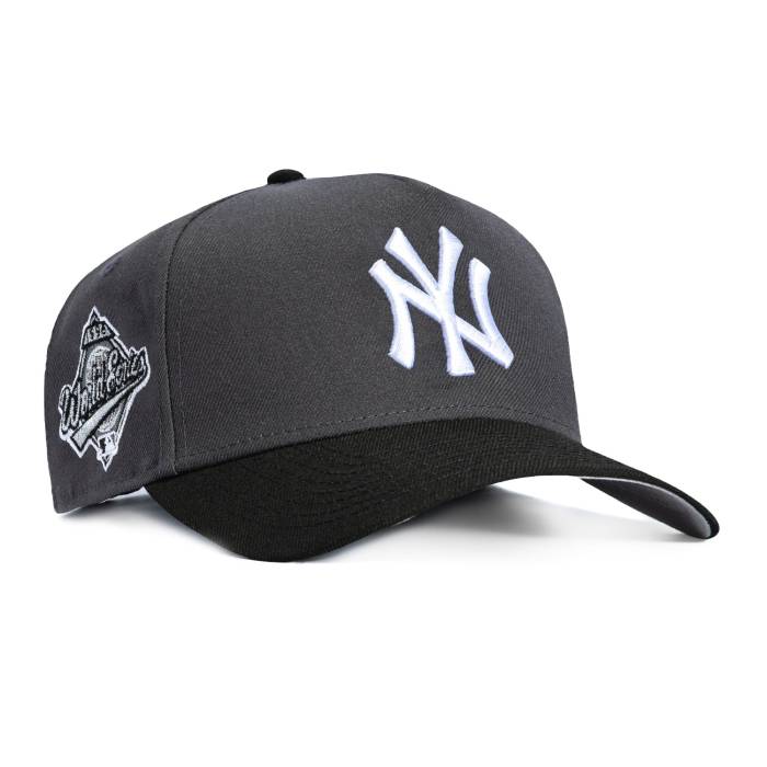 ニューエラ New Era 【 9Forty A-Frame New York Yankees 1996 World Series Patch Snapback Hat Men Graphite / Black 】 ヤンキース シリーズ Snapback スナップバック バッグ メンズ 黒色 ブラック|スニケス