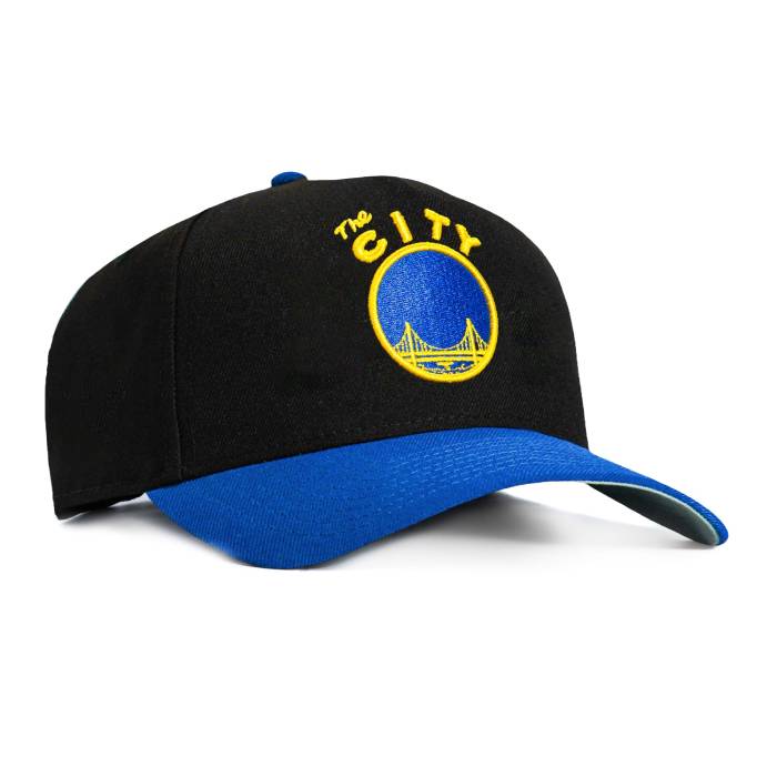 ニュー内鰓 New Era 【 9Forty A-Frame Golden State Warriors 1969 Snapback Hat Men Black / Royal 】 State 滑るゲーム盤 ウォリアーズ Snapback スナップバック 御徒面子 メンズ 黒いこと 黒いこと