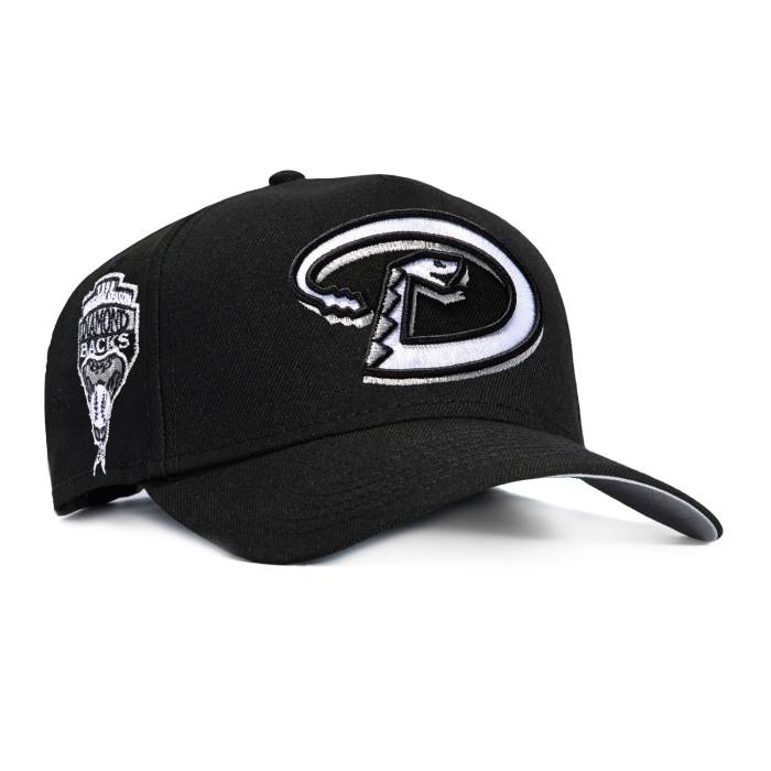 ニューエラ New Era 【 9Forty A-Frame Arizona Diamondbacks Inaugural Patch D Snapback Hat Men Black / White 】 アリゾナ ダイヤモンドバックス Snapback スナップバック バッグ メンズ 黒色 ブラック 白色 ホワイト|スニケス
