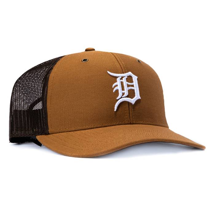 フォーティーセブンブランド 47 Brand 【 X Carhartt Trucker Detroit Tigers Adjustable Snapback Hat Men Brown 】 トラッカー 自動車の街 タイガース Snapback スナップバック 御徒面子 メンズ 赤銅色 赤銅色