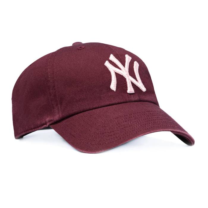 フォーティーセブンブランド 47 Brand 【 Cleanup New York Yankees Strapback Hat Men Maroon / Pink 】 ヤンキース メンズ マルーン pink ピンク｜スニケス