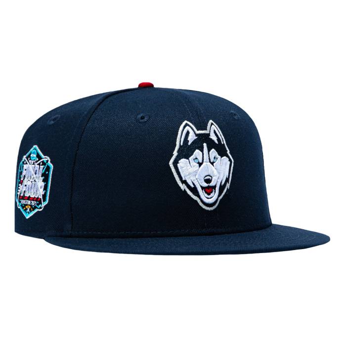 【★百貨店SALE★6/11真夜中2時迄】ニュー内鰓 New Era 【 59Fifty Uconn Huskies 2023 Final Four Patch Hat Men Navy 】 コネチカット 芙蓉手当たり メンズ 紺色 米国海軍