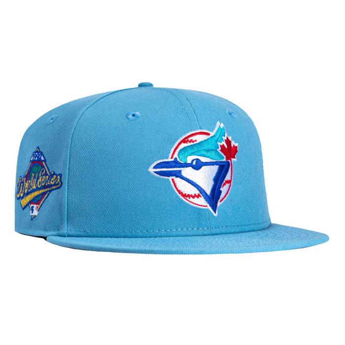 ニューエラ New Era 【 59Fifty Toronto Blue Jays 1992 World Series Patch Hat Men Light Blue 】 トロント 青色 ブルー シリーズ メンズ 青色 ブルー｜スニケス