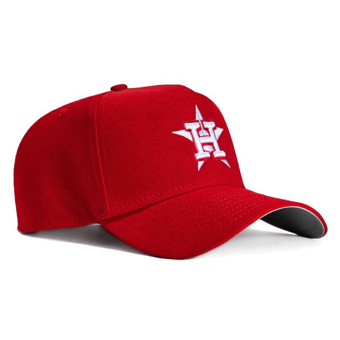 ニュー内鰓 New Era 【 9Forty A-Frame Houston Astros Snapback Hat Men Red / White 】 ヒューストン アストロズ Snapback スナップバック 御徒面子 メンズ Red 赤・赤いこと 白いこと 白いこと