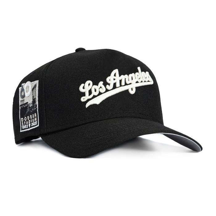 ニューエラ New Era 【 9Forty Gitd A-Frame Los Angeles Dodgers 60Th Anniversary Stadium Patch Snapback Script Hat Men Black / White 】 ドジャース スタジアム Snapback スナップバック バッグ スクリプト メンズ 黒色 ブラ｜スニケス