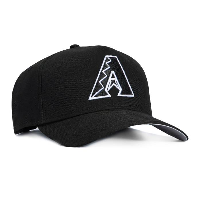 ニュー内鰓 New Era 【 9Forty A-Frame Arizona Diamondbacks A Snapback Hat Men Black / White 】 アリゾナ 金剛石バックス Snapback スナップバック 御徒面子 メンズ 黒いこと 黒いこと 白いこと 白いこと