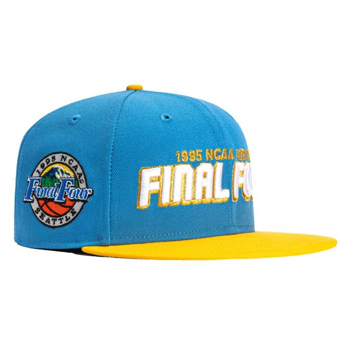 ニューエラ New Era 【 59Fifty Ucla Bruins 1995 Final Four Patch Final Four Hat Men Light Blue / Gold 】 カルフォルニア ブルーインズ メンズ 青色 ブルー ゴールド