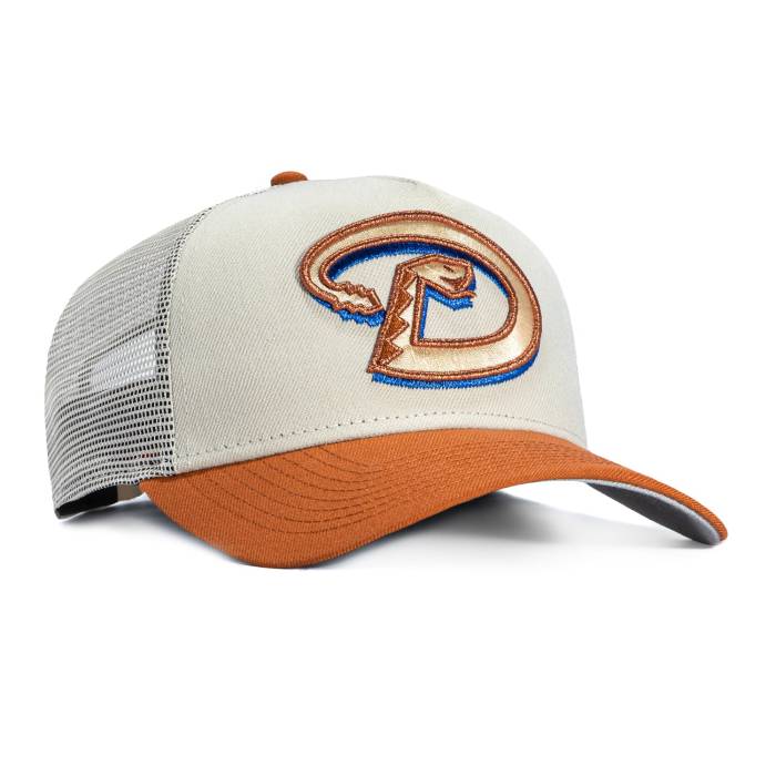 ニューエラ New Era 【 9Forty A-Frame Arizona Diamondbacks Snapback Trucker D Hat Men Stone / Brown 】 アリゾナ ダイヤモンドバックス Snapback スナップバック バッグ トラッカー メンズ 茶色 ブラウン|スニケス