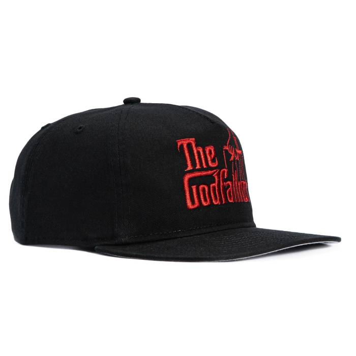 ニュー内鰓 New Era 【 19Twenty Godfather Snapback Pre-Curved Hat Men Black / Red 】 Snapback スナップバック 御徒面子 メンズ 黒いこと 黒いこと Red 赤・赤いこと
