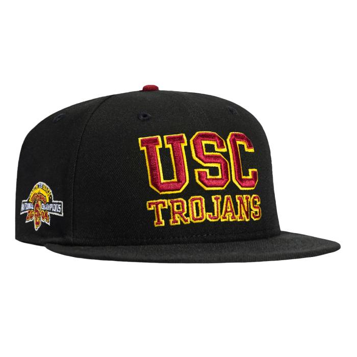 ニューエラ New Era 【 59Fifty Usc Trojans Back To Back 2004 National Champions Patch Word Hat Men Black 】 サウスカルフォルニア トロージャンズ メンズ 黒色 ブラック｜スニケス