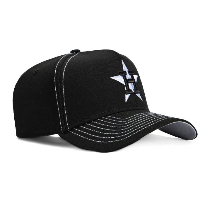 ニュー内鰓 New Era 【 9Forty A-Frame Contrast Stitch Houston Astros Snapback Hat Men Black / White 】 ヒューストン アストロズ Snapback スナップバック 御徒面子 メンズ 黒いこと 黒いこと 白いこと 白いこと