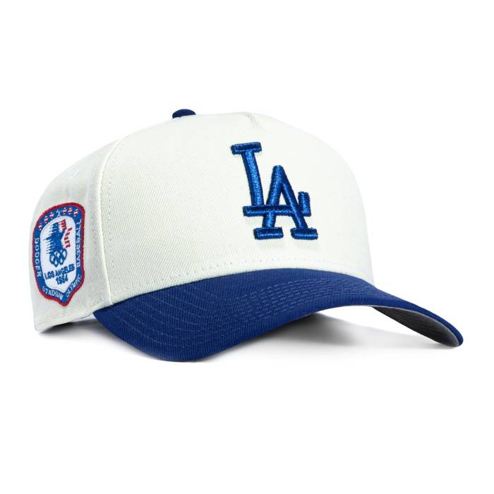 ニューエラ New Era 【 9Forty A-Frame Los Angeles Dodgers 1984 Olympic Stadium Patch Snapback Hat Men White / Royal 】 ドジャース オリンピック スタジアム Snapback スナップバック バッグ メンズ 白色 ホワイト|スニケス