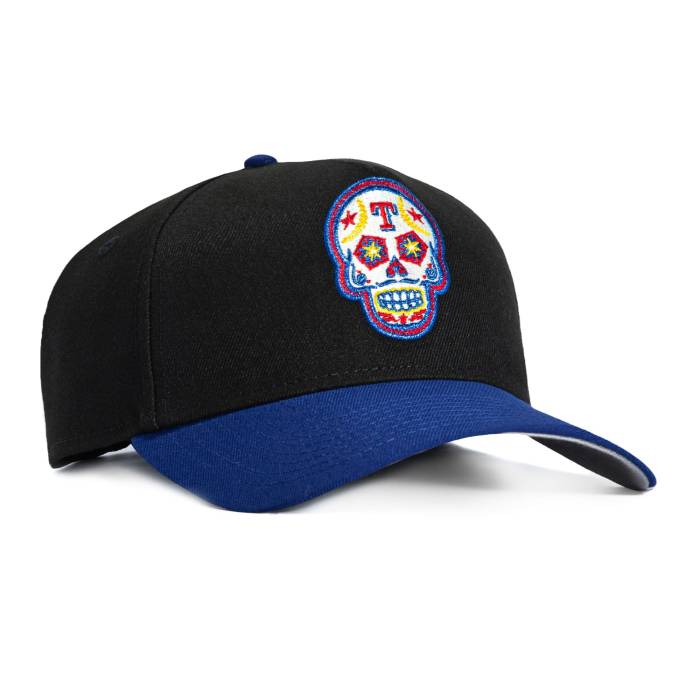 ニューエラ New Era 【 9Forty A-Frame New York Rangers Sugar Skull Snapback Hat Men Black / Royal 】 レンジャース Snapback スナップバック バッグ メンズ 黒色 ブラック|スニケス