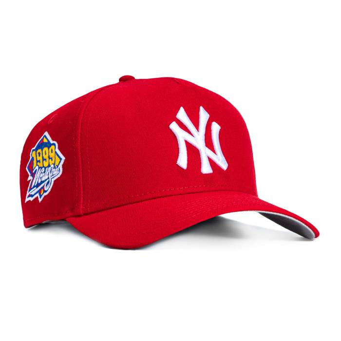 ニューエラ New Era 【 9Forty A-Frame New York Yankees 1999 World Series Patch Snapback Hat Men Red / White 】 ヤンキース シリーズ Snapback スナップバック バッグ メンズ Red 赤・レッド 白色 ホワイト|スニケス