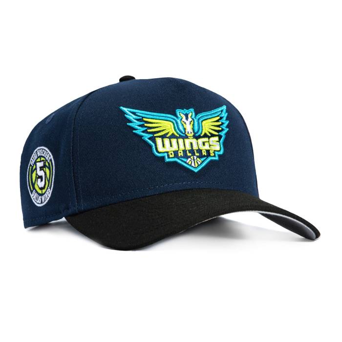 ニュー内鰓 New Era 【 9Forty A-Frame Dallas Wings Paige Bueckers Circle Patch Snapback Hat Men Navy / Black 】 ダラス Snapback スナップバック 御徒面子 メンズ 紺色 米国海軍 黒いこと 黒いこと