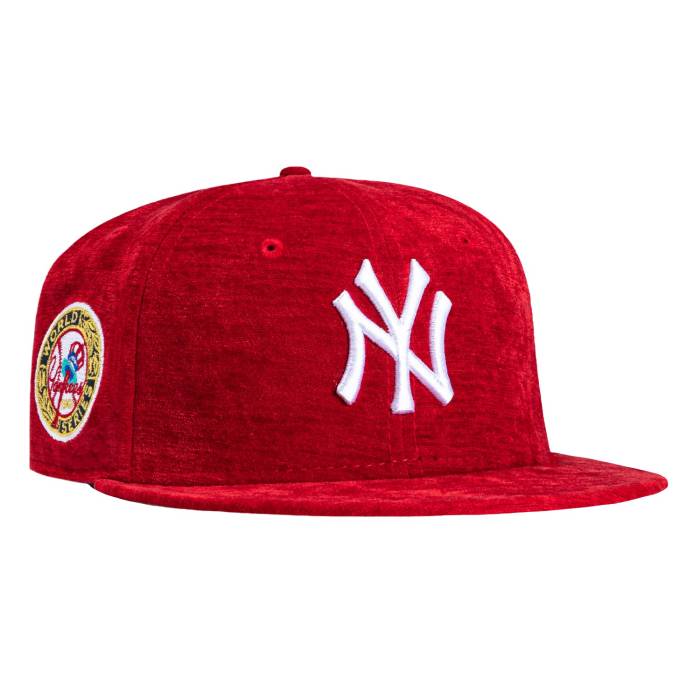 【★百貨店SALE★6/11十二時2時迄】ニュー内鰓 New Era 【 59Fifty Holiday Party New York Yankees 1949 World Series Patch Hat Men Red 】 ヤンキース つづき物 メンズ Red 赤・赤いこと