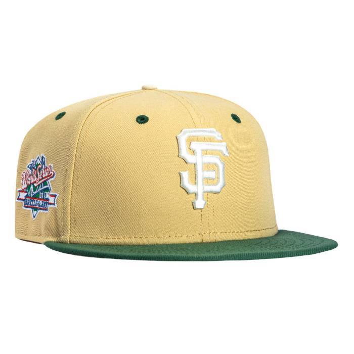 【★百貨店SALE★6/11十二時2時迄】ニュー内鰓 New Era 【 59Fifty 8-Ball San Francisco Giants Battle Of The Bay Patch Pink Uv Hat Men Tan / Green 】 ジャイアンツ pink サクラ色 メンズ green 緑・緑であること