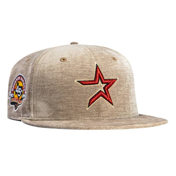 【★百貨店SALE★6/11十二時2時迄】ニュー内鰓 New Era 【 59Fifty Holiday Party Houston Astros 45Th Anniversary Patch 2000 Hat Men Khaki 】 ヒューストン アストロズ メンズ カーキ