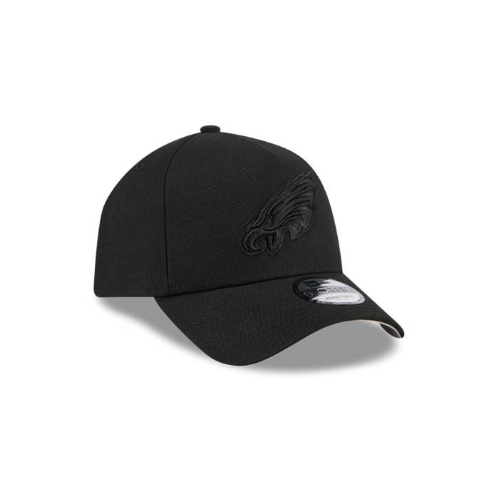 ニュー内鰓 New Era 【 9Forty A-Frame Philadelphia Eagles Snapback Hat Men Black On Black 】 兄弟愛の都市 イーグルス Snapback スナップバック 御徒面子 メンズ 黒いこと 黒いこと