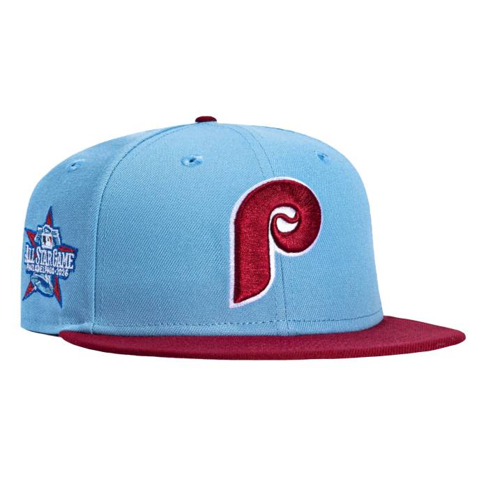 ニュー内鰓 New Era 【 59Fifty Philadelphia Phillies 2026 All Star Game Patch 1981 Hat Men Light Blue / Cardinal 】 兄弟愛の都市 フィリーズ Game 取り組み メンズ 青み 青色 枢機卿