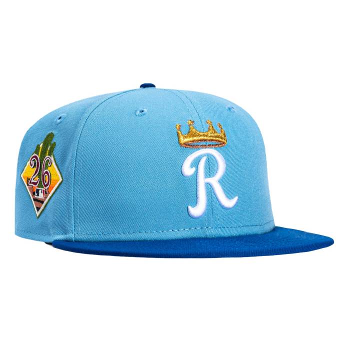 【★百貨店SALE★6/11真夜中2時迄】ニュー内鰓 New Era 【 59Fifty Kansas City Royals 2026 Arizona Spring Training Patch Bp Hat Men Light Blue / Royal 】 ひまわりの州 シティ ロイヤルズ アリゾナ Spring 春月 形づくる メンズ 青碧 青碧