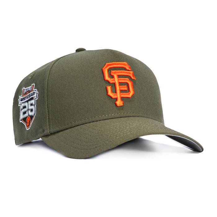 ニューエラ New Era 【 9Forty A-Frame San Francisco Giants 25Th Anniversary Stadium Patch Snapback Hat Men Olive / Orange 】 ジャイアンツ スタジアム Snapback スナップバック バッグ メンズ olive オリーブ orange 橙・オレ