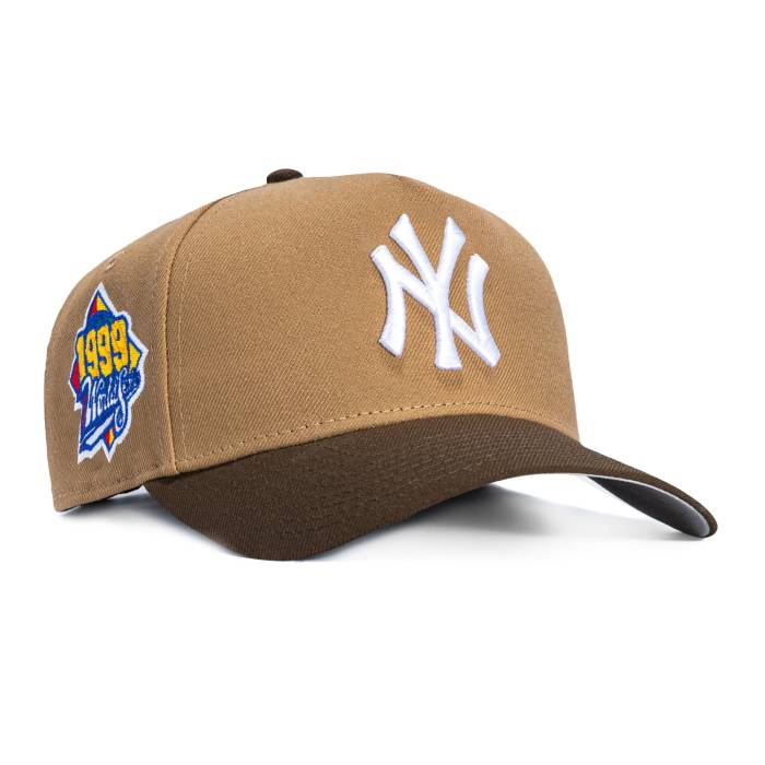 ニューエラ New Era 【 9Forty A-Frame New York Yankees 1999 World Series Patch Snapback Hat Men Khaki / Brown 】 ヤンキース シリーズ Snapback スナップバック バッグ メンズ カーキ 茶色 ブラウン|スニケス
