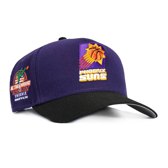 ニューエラ New Era 【 9Forty A-Frame Phoenix Suns 1995 All Star Game Patch Snapback Hat Men Purple / Black 】 フェニックス サンズ Game ゲーム Snapback スナップバック バッグ メンズ Purple 紫・パープル 黒色 ブラッ｜スニケス