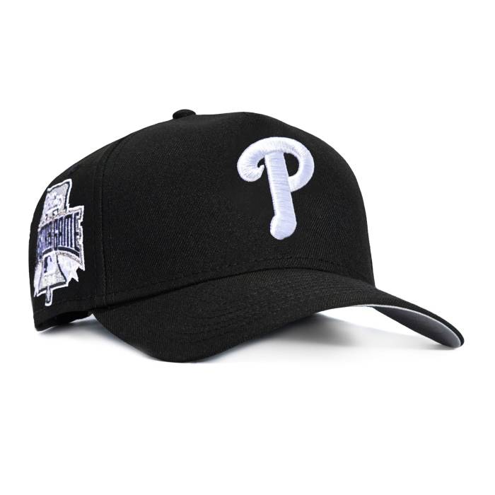ニューエラ New Era 【 9Forty A-Frame Philadelphia Phillies 1996 All Star Game Patch Snapback Hat Men Black / White 】 フィラデルフィア フィリーズ Game ゲーム Snapback スナップバック バッグ メンズ 黒色 ブラック 白|スニケス