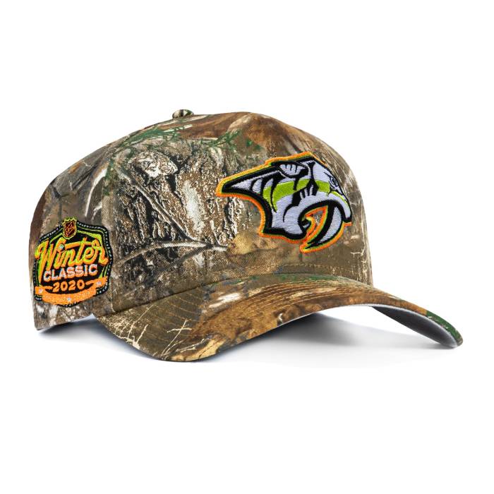 【★百貨店SALE★6/11真夜中2時迄】ニュー内鰓 New Era 【 9Fifty A-Frame Neon Realtree Nashville Predators 2020 Winter Classic Patch Pre-Curved Snapback Hat Men Real Tree Camo 】 ナッシュ営造物 プレデターズ 三冬 古典派音楽 Snapback スナップバック バ
