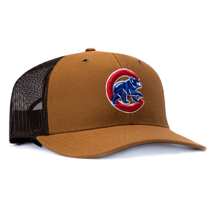 フォーティーセブンブランド 47 Brand 【 X Carhartt Trucker Chicago Cubs Adjustable Snapback Hat Men Brown 】 トラッカー 風の強い町 カブス Snapback スナップバック 御徒面子 メンズ 赤銅色 赤銅色