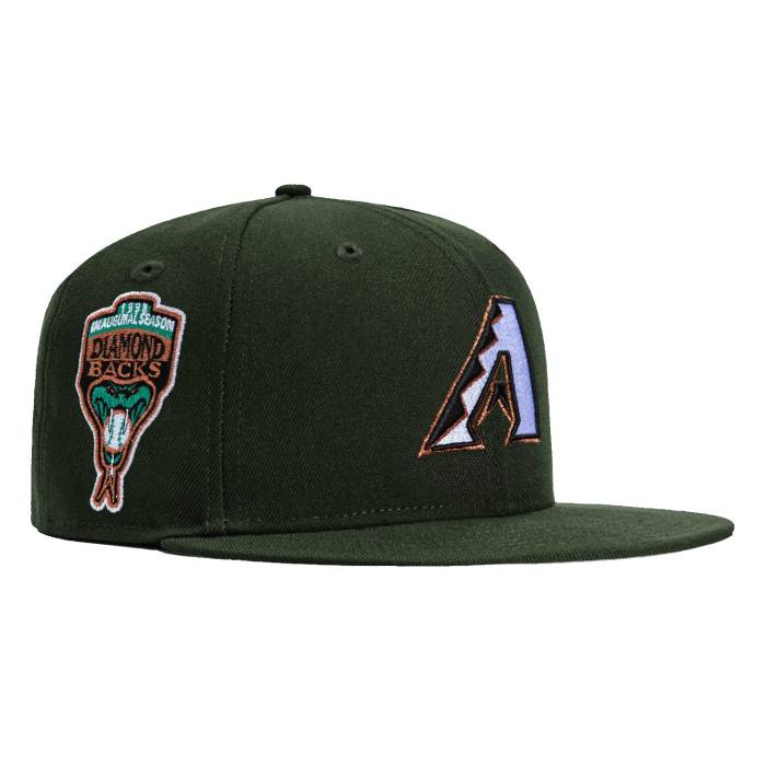 ニューエラ New Era 【 59Fifty Arizona Diamondbacks Inaugural Patch A Hat Men Green / White / Metallic Copper 】 アリゾナ ダイヤモンドバックス メンズ green 緑・グリーン 白色 ホワイト 銅色 コッパー｜スニケス
