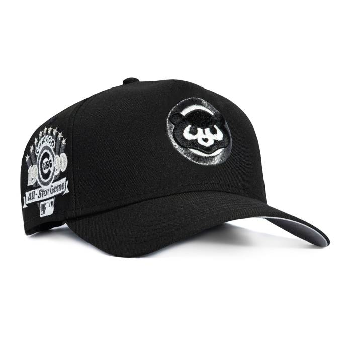 ニューエラ New Era 【 9Forty Gitd A-Frame Chicago Cubs 1990 All Star Game Patch Snapback Hat Men Black / White 】 シカゴ カブス Game ゲーム Snapback スナップバック バッグ メンズ 黒色 ブラック 白色 ホワイト｜スニケス