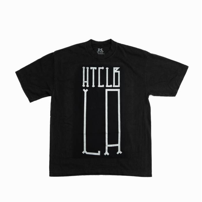 【★百貨店SALE★6/11真夜中2時迄】Hat Club 【 Reflective La Tee Men Black 】 天使の都市 ティーシャツ メンズ 黒いこと 黒いこと