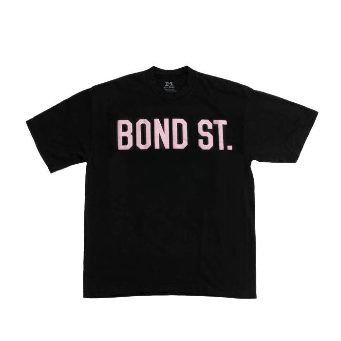 【★百貨店SALE★6/11真夜中2時迄】Hat Club 【 Bond St 2025 Tee Men Black 】 ティーシャツ メンズ 黒いこと 黒いこと