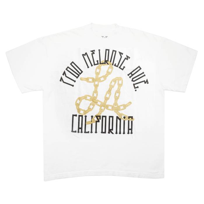 【★百貨店SALE★6/11真夜中2時迄】Hat Club 【 Los Angeles Chain 2025 Tee Men White 】 ティーシャツ メンズ 白いこと 白いこと