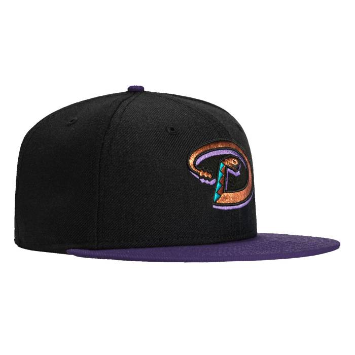 ニューエラ New Era 【 59Fifty Arizona Diamondbacks D Hat Men Black / Purple 】 アリゾナ ダイヤモンドバックス メンズ 黒色 ブラック Purple 紫・パープル