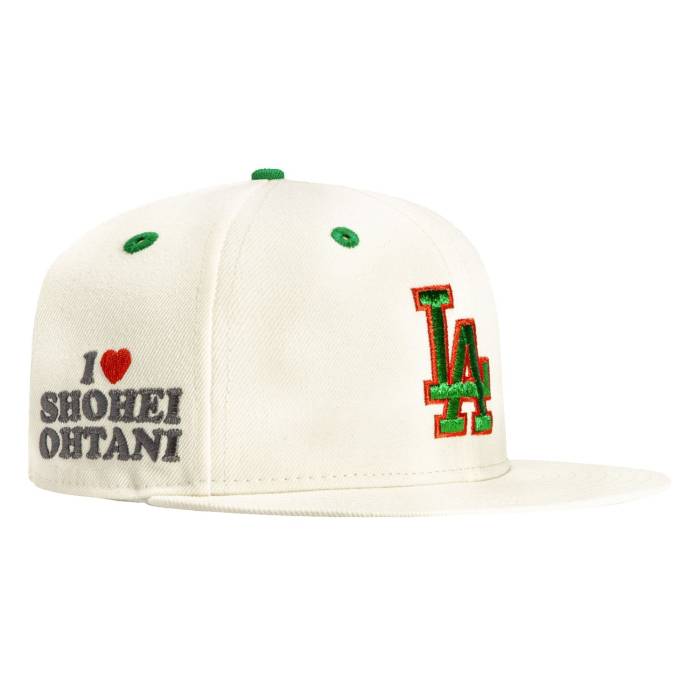 ニューエラ New Era 【 59Fifty Monstera Pack Los Angeles Dodgers I Heart Shohei Ohtani Patch Hat Men White / Green 】 ドジャース メンズ 白色 ホワイト green 緑・グリーン|スニケス