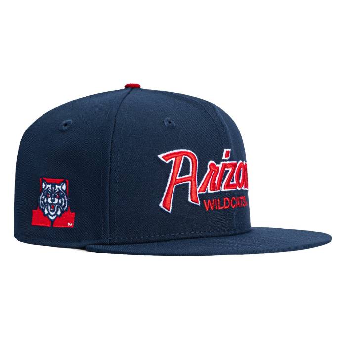 ニューエラ New Era 【 59Fifty Arizona Wildcats Logo Patch Script Hat Men Navy 】 アリゾナ ワイルドキャッツ ロゴ スクリプト メンズ 紺色 ネイビー｜スニケス