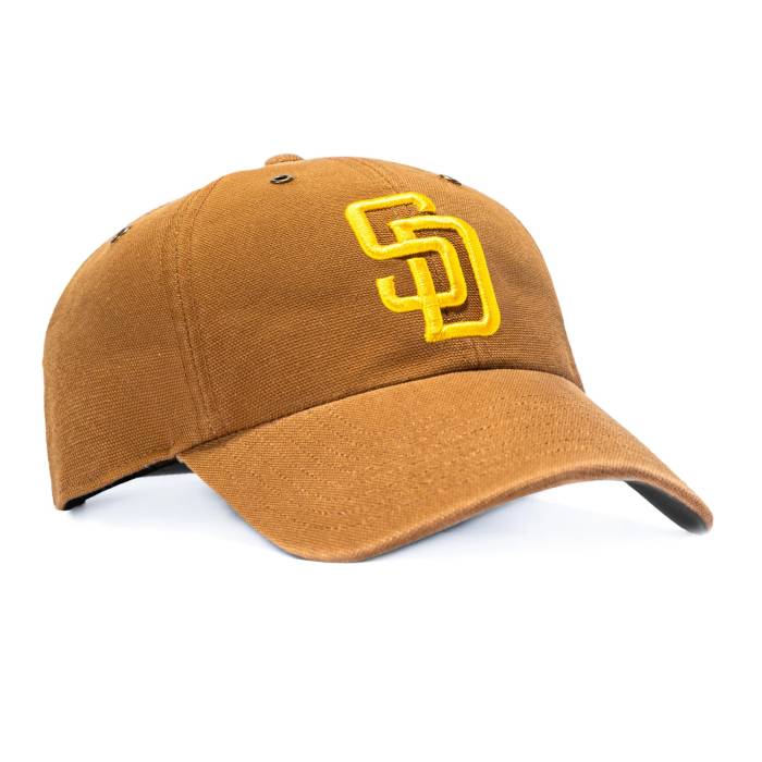フォーティーセブンブランド 47 Brand 【 X Carhartt Cleanup San Diego Padres Adjustable Hat Men Brown 】 パ御召しもの メンズ 赤銅色 赤銅色