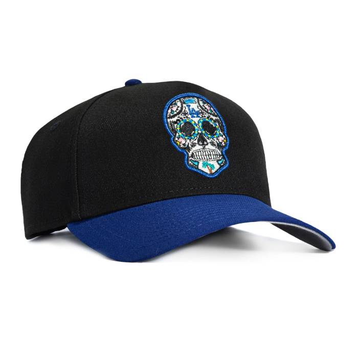 ニューエラ New Era 【 9Forty A-Frame Los Angeles Dodgers Sugar Skull Snapback Hat Men Black / Royal 】 ドジャース Snapback スナップバック バッグ メンズ 黒色 ブラック|スニケス
