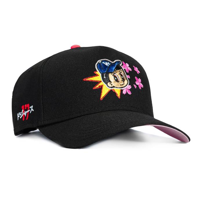 ニューエラ New Era 【 9Forty A-Frame Los Angeles Dodgers Shohei Ohtani 17 Patch Ohtani Anime Blossom Snapback Hat Men Black 】 ドジャース Snapback スナップバック バッグ メンズ 黒色 ブラック|スニケス