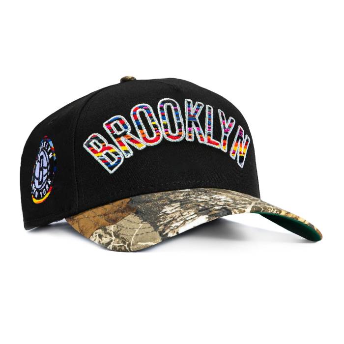 ニューエラ New Era 【 9Forty A-Frame Brooklyn Nets City Patch Arch Snapback Hat Men Black / Real Tree Camo 】 ブルックリン ネッツ シティ Snapback スナップバック バッグ メンズ 黒色 ブラック レアル カモ柄