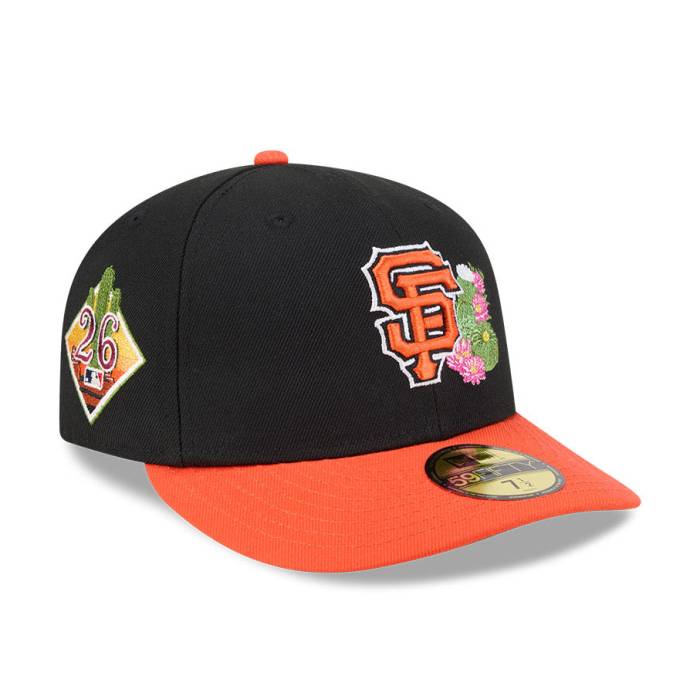 ニューエラ New Era 【 59Fifty San Francisco Giants 2026 Arizona Spring Training Pre-Curved Hat Men Orange / Black 】 ジャイアンツ アリゾナ Spring スプリング トレーニング メンズ orange 橙・オレンジ 黒色 ブラック｜スニケス
