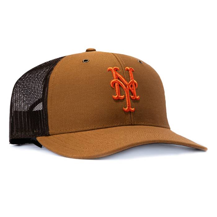 フォーティーセブンブランド 47 Brand 【 X Carhartt Trucker New York Mets Adjustable Snapback Hat Men Brown 】 トラッカー メッツ Snapback スナップバック 御徒面子 メンズ 赤銅色 赤銅色