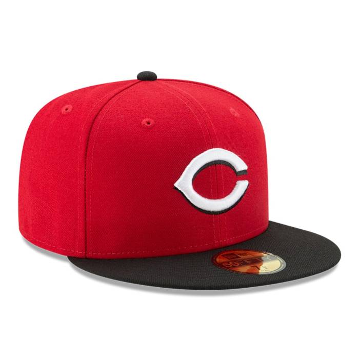 ニューエラ New Era 【 59Fifty Authentic Collection Cincinnati Reds Road Hat Men Red / Black 】 オーセンティック コレクション シンシナティ レッズ メンズ Red 赤・レッド 黒色 ブラック｜スニケス