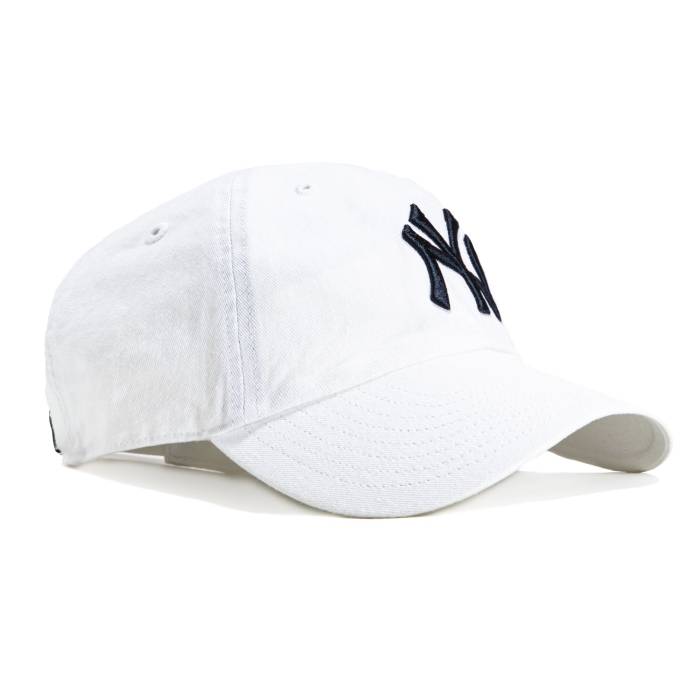 フォーティーセブンブランド 47 Brand 【 New York Yankees Cleanup Adjustable Hat Men White / Navy 】 ヤンキース メンズ 白色 ホワイト 紺色 ネイビー